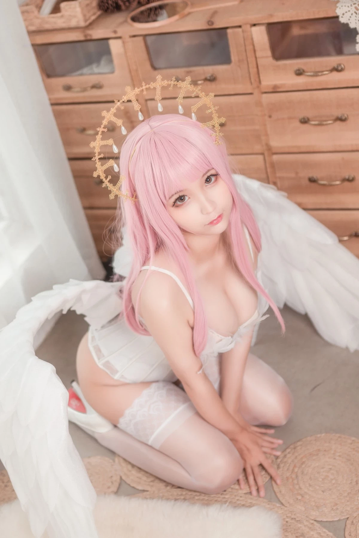 Cosplay 蠢沫沫 Chunmomo 沫沫真愛版 天使本-光天使