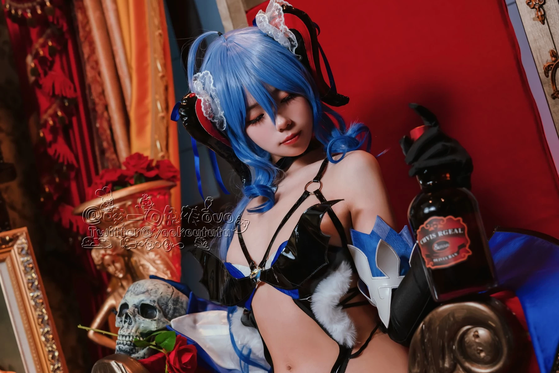 Cosplay 黏黏糰子兔 甘雨魅魔