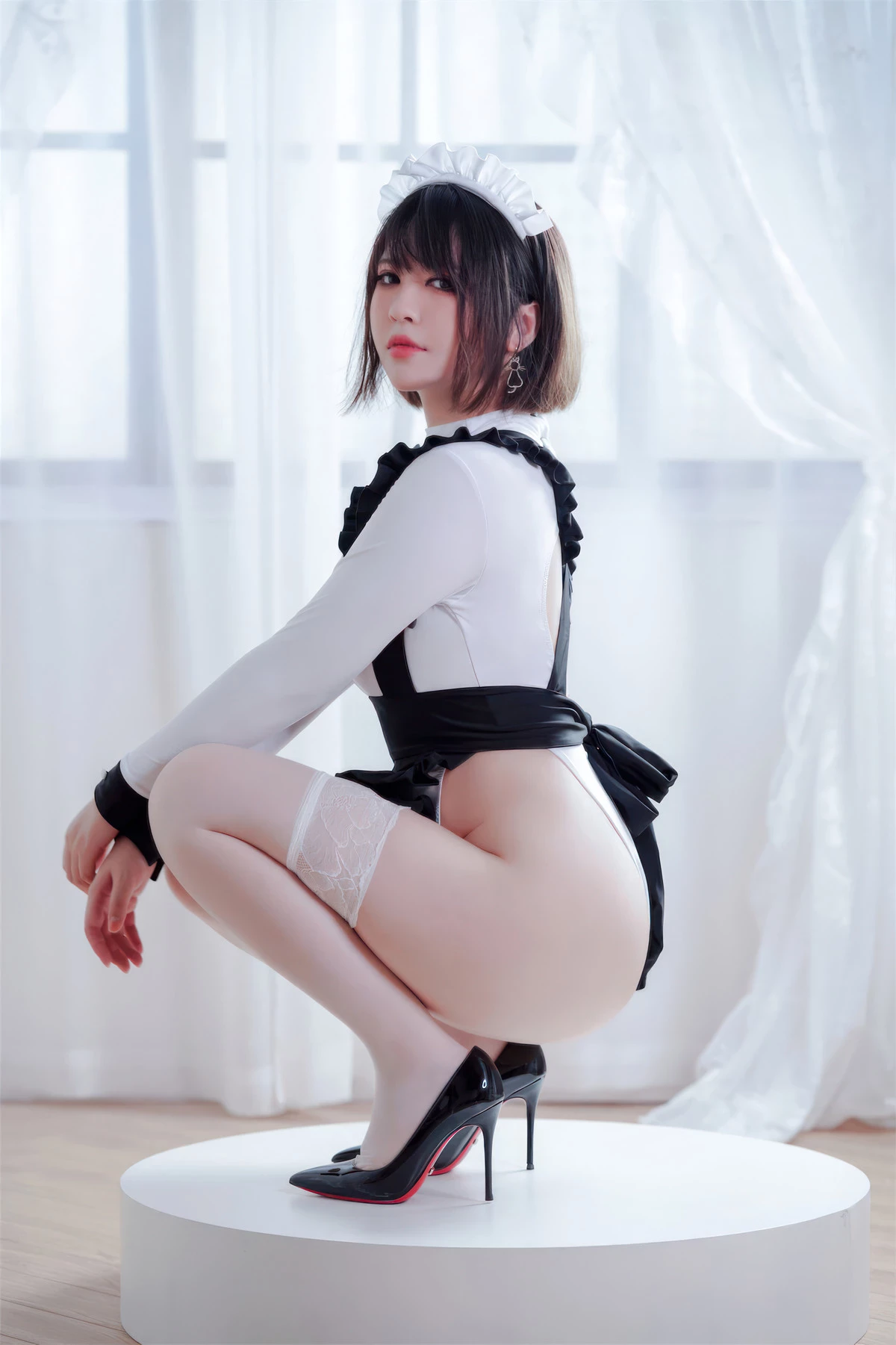 Cosplay 半半子Banbanko 純白女僕