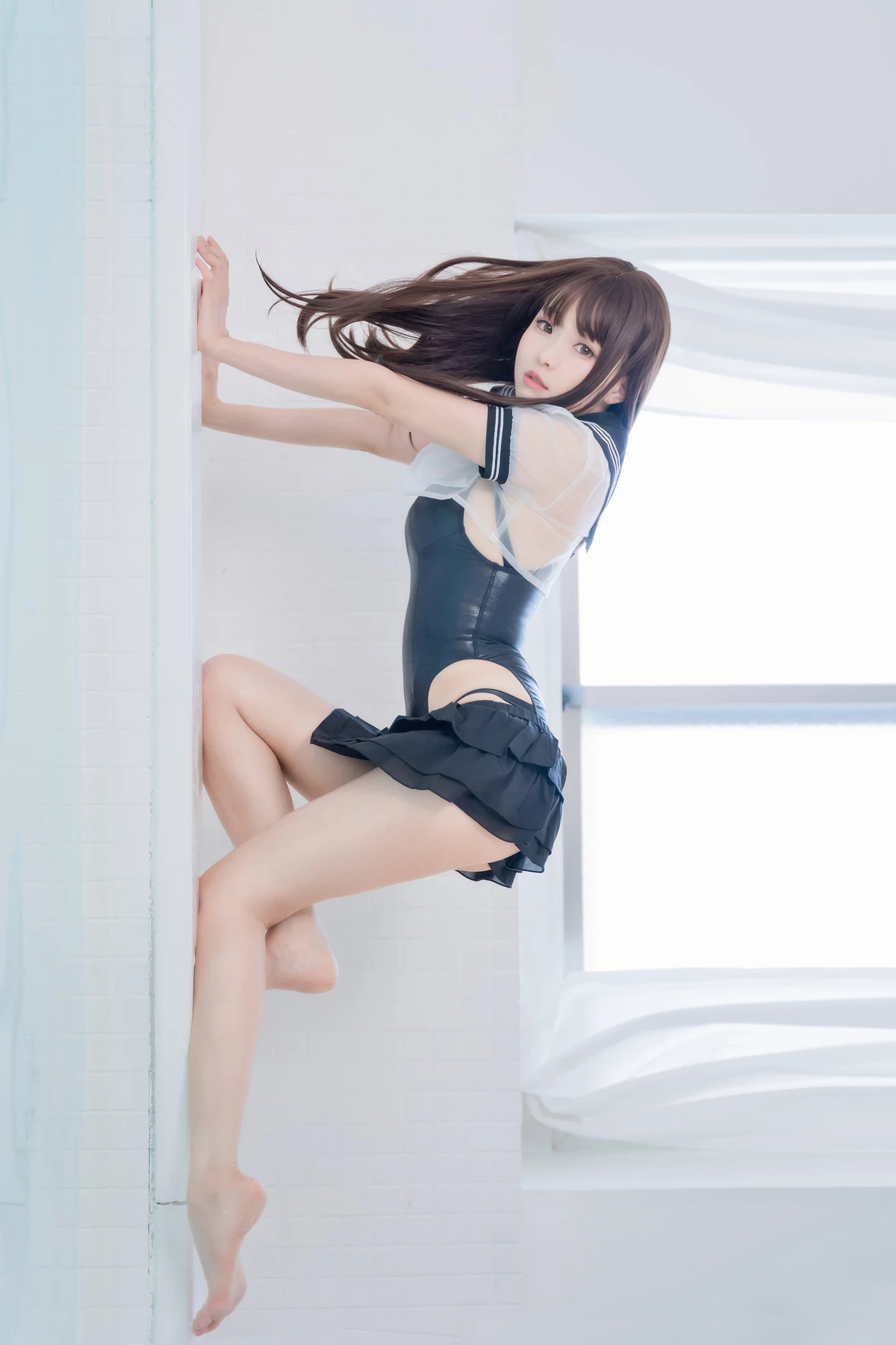 Cosplay ElyEE子 Racing Swimsuit 競泳水手服 Set.01