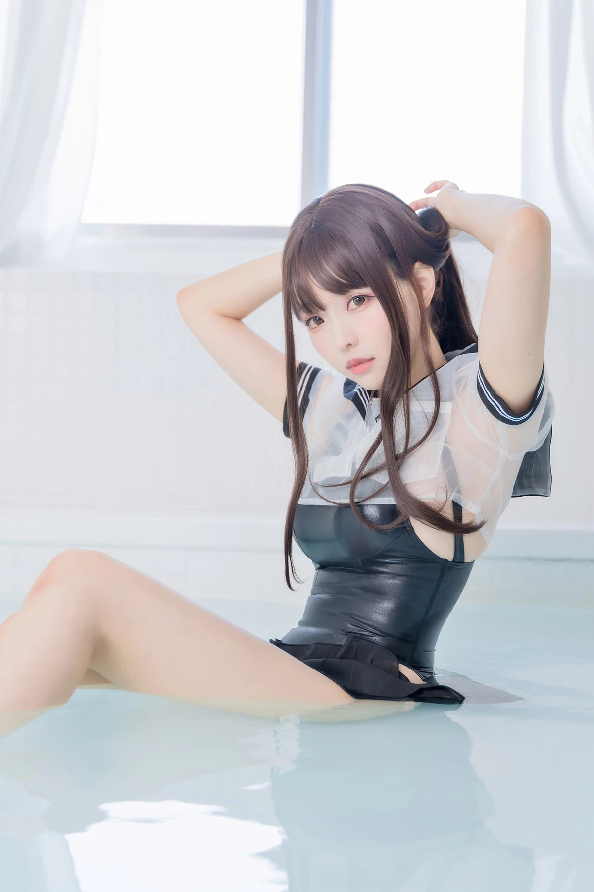 Cosplay ElyEE子 Racing Swimsuit 競泳水手服 Set.01