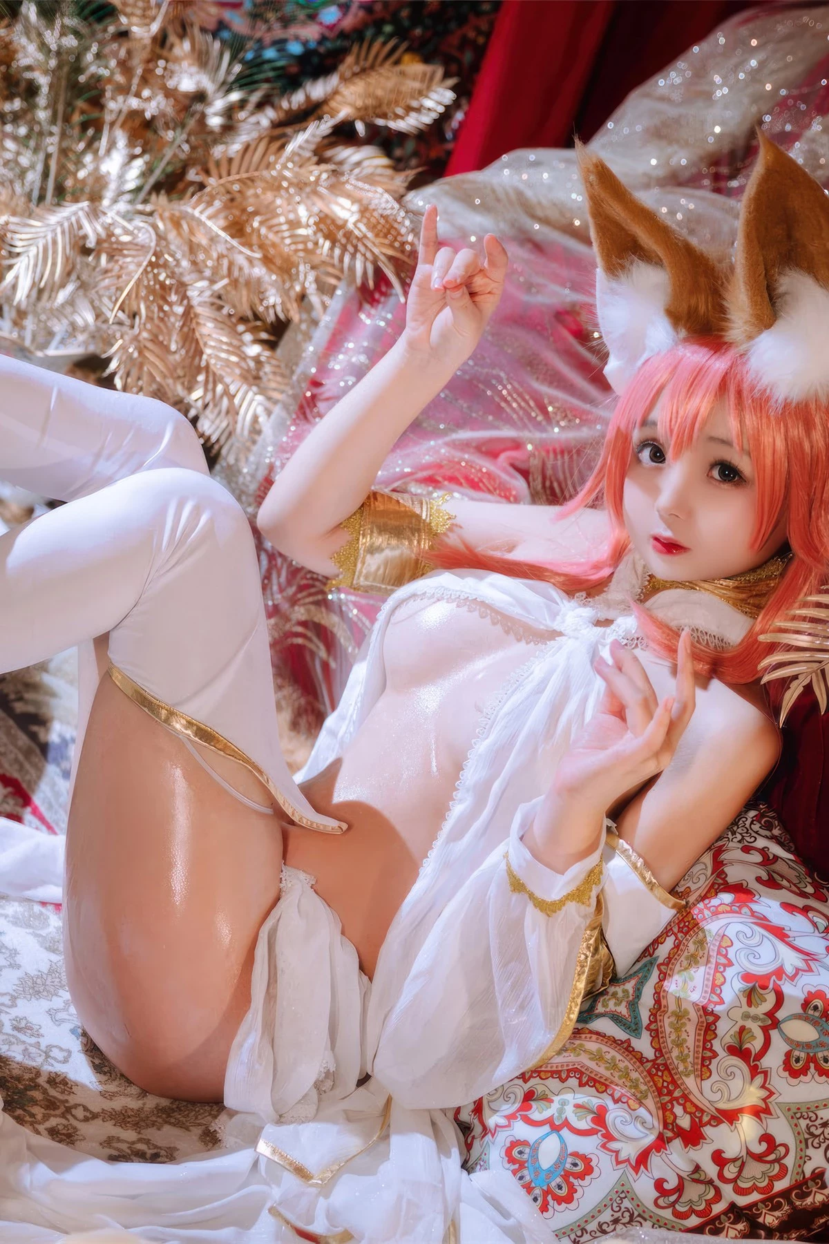 Cosplay Rinaijiao日奈嬌 玉藻前舞娘 塗油 Set.02