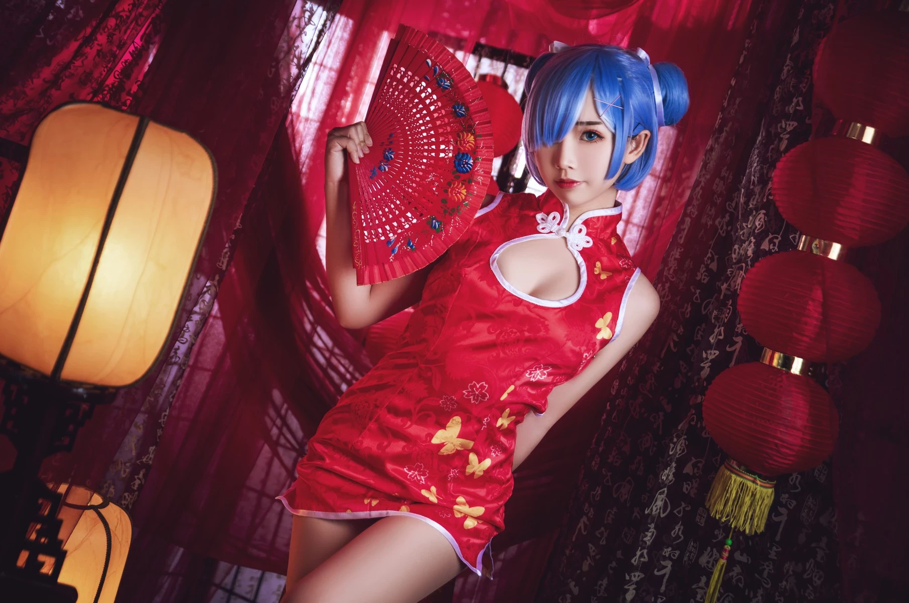 Cosplay 麵餅仙兒 雷姆旗袍