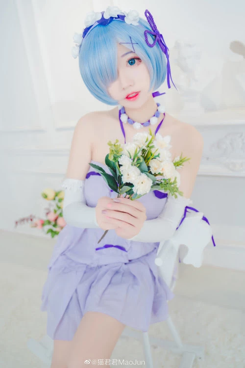 Cosplay 麵餅仙兒 雷姆旗袍